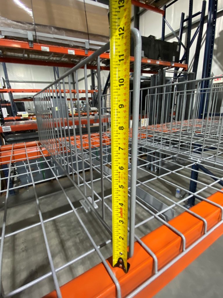 ClipOn Pallet Rack Wire Decking Shelf Dividers