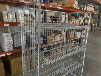 Wire Shelf Cart with Tilted Shelves