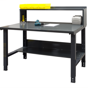 WorkBench Worksurface with Optional Bottom Shelf and Riser