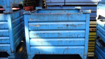 corrugated steel container used