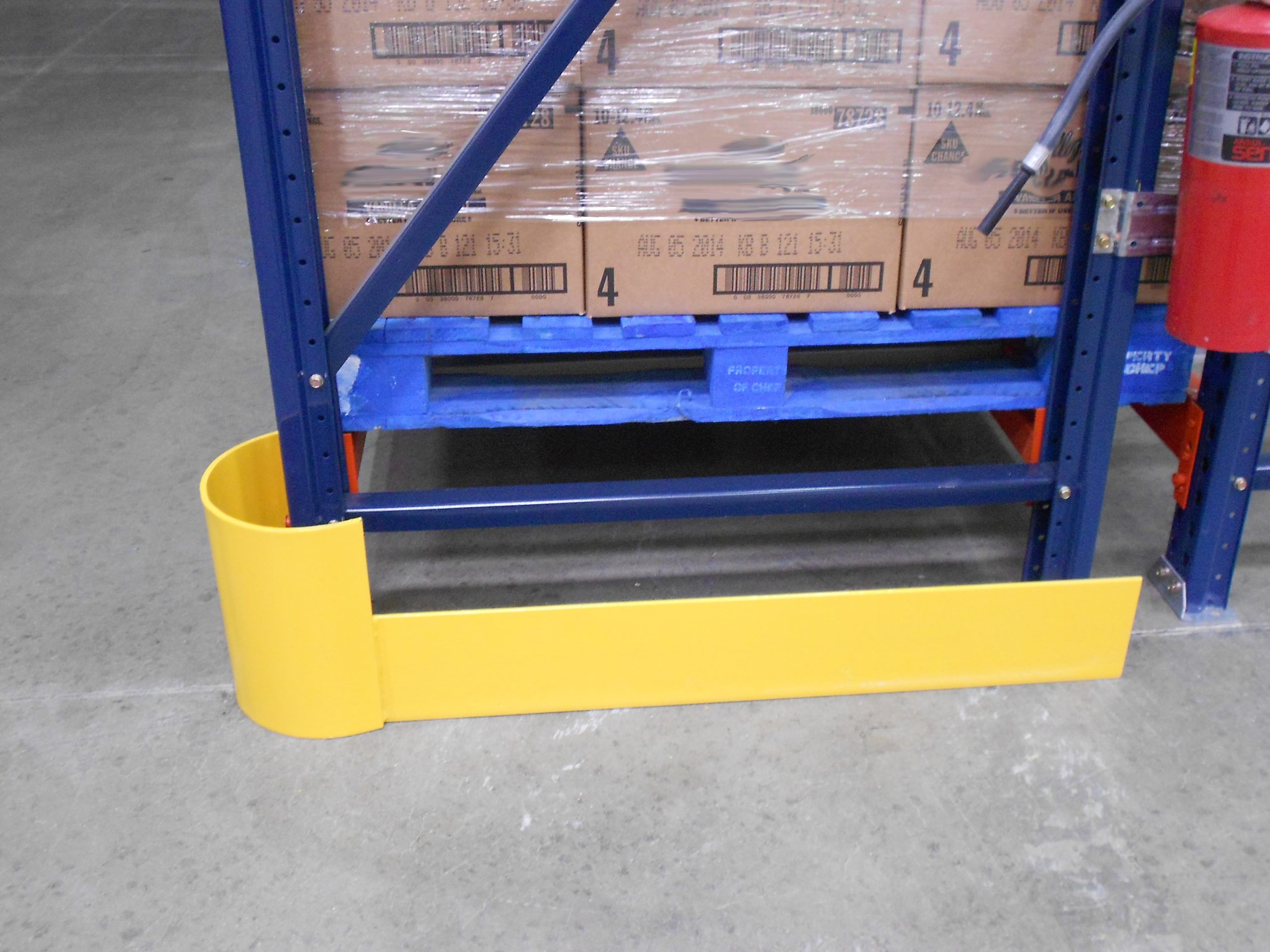 End-of-Aisle Double Headed Warehouse Rack Protectors - Shelf Protectors