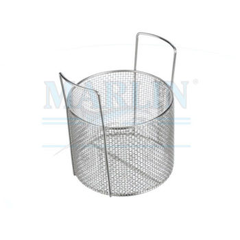 marlin rounded material handling basket with handles