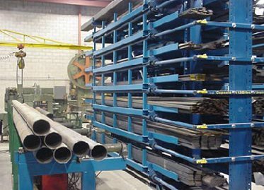 Steel Storage Racks for Dense and Efficient Storage of Coil, Sheet, Angle, Pipe and Tubing